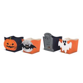 Cachepot Com Aplique Help Halloween Composê Colorido