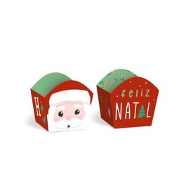 Porta Talheres Ho Ho Ho Papai Noel Chegou Colorido