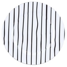 Sousplast Listras Preto/Branco