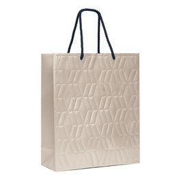 Sacola Premium Com Relevo Liso Marfim