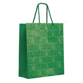 Sacola Premium Com Relevo Liso Verde