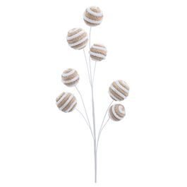 Galho Grande Bolas Nude/Branco