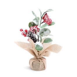 Topiaria C/Flores E Frutas Vrm/Vrd/Jut 30Cm