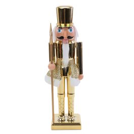Soldado De Chumbo Decorativo Bco/Our 38Cm