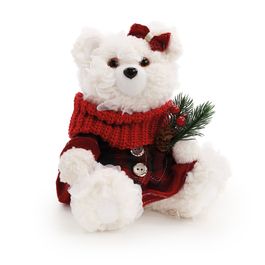 Ursa Decorativo Com Vestido E Laço Colorido