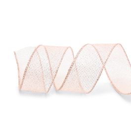 Fita Aramada Telada Com Glitter Rose Gold