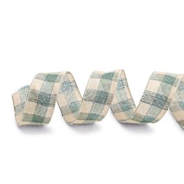 Fita Xadrez Verde/Natural