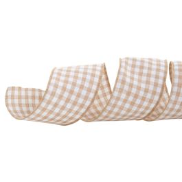 Fita Xadrez Ouro/Branco