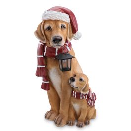 Cachorro Dec Resina C/Led Clr