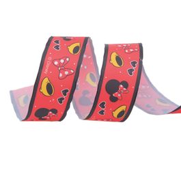 Fita Minnie Vermelho Preto Amarelo