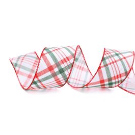 Fita Xadrez Vermelho/Branco