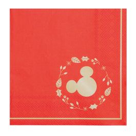 Guardanapo Papel Mickey Vermelho Ouro