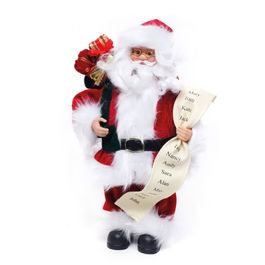 Noel em Pe Tradicional Com Lista Vermelho e Branco