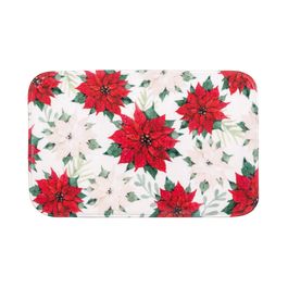 Tapete Com Poinsettias Vermelho