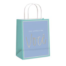 Sacola De Papel Candy Tiffany Colorido