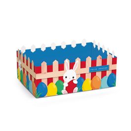 Cesta De Cartão Cerquinha Coelhinho Sai Da Toca Colorido