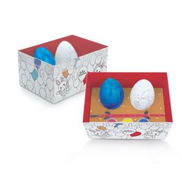 Kit Caixa Vamos Colorir Com 1 Ovinho Ballon Colorido
