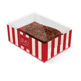 Caixa Basic Para Meio Ovo Amo Você Colorido