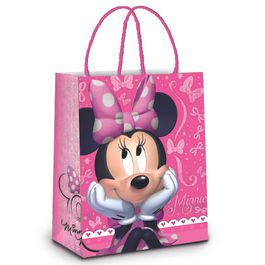 Sacola de Papel Minnie Shine Rosa