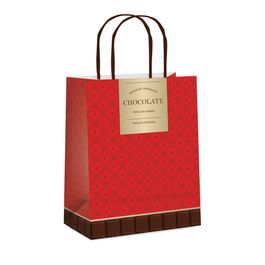 Sacola De Papel Gourmet Vermelho