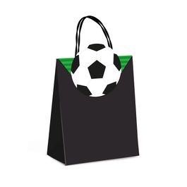 Sacola de Papel com Fechamento Bola Preto / Branco
