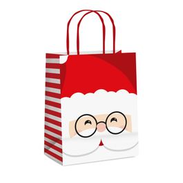 Sacola de Papel Bom Velhinho Vermelho / Branco