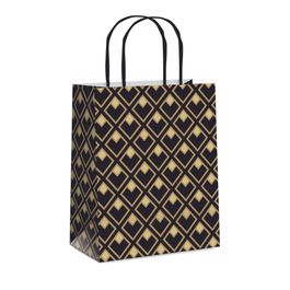 Sacola de Papel Jour Preto / Ouro