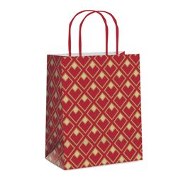 Sacola de Papel Jour Vermelho / Ouro