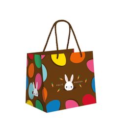 Sacola Premium Para Um Meio Ovo Coelhinho Sai Da Toca Colorido