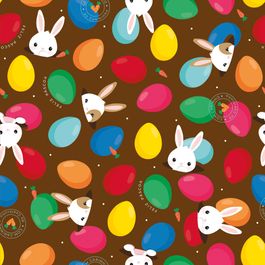 Folha Metal Coelhinho Sai Da Toca Marrom