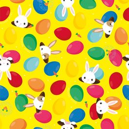 Folha Metal Coelhinho Sai Da Toca Amarelo