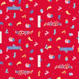 Folha Páscoa Perol Feelings Vermelho