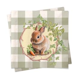 Guardanapo De Papel Com Xadrez Colorido