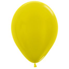 Látex Redondo Metal Sólido Liso Amarelo