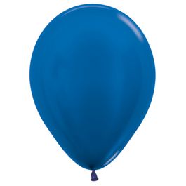 Látex Redondo Metal Sólido Liso Azul