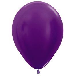Látex Redondo Metal Sólido Liso Violeta