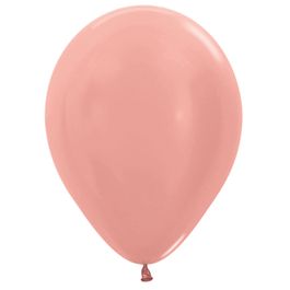 Látex Redondo Metal Sólido Liso Rose Gold