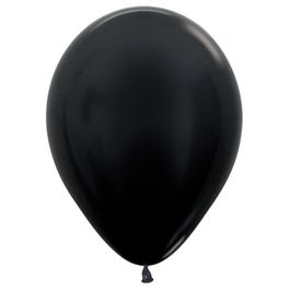 Látex Redondo Metal Sólido Liso Preto