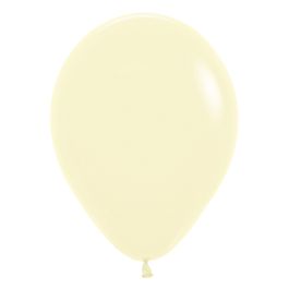 Látex Redondo Matte Sólido Liso Amarelo