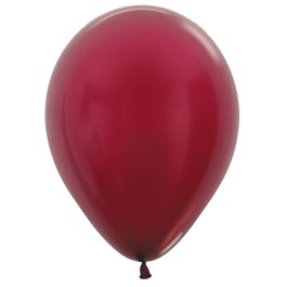 Látex Redondo Metal Sólido Liso Bordo