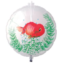 Plástico Clear Aquário Peixe Ranchu Colorido