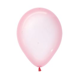 Látex Redondo Cristal Sólido Pastel Rosa