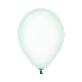 Látex Redondo Cristal Sólido Pastel Verde