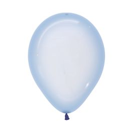 Látex Redondo Cristal Sólido Pastel Azul