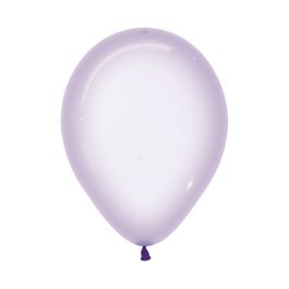 Látex Redondo Cristal Sólido Pastel Lilás