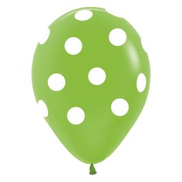 Látex Redondo Fashion Decorado Poa Verde Limão