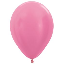 Látex Redondo Satin Sólido Liso Rosa Fúcsia