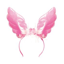 Tiara com Led Asas Rosa