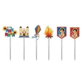 Pick Decorativo Festa Junina São João Colorido