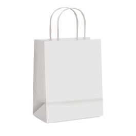 Sacola De Papel Liso Branco